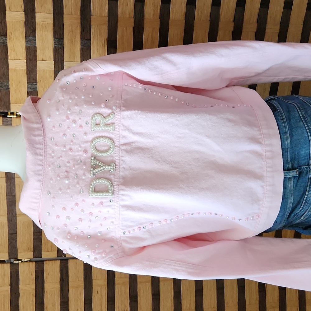 Nwot! Read!! Custom Made Crop Pearl & Diamond Jea… - image 2